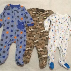 3 Sets of Footie Jammies